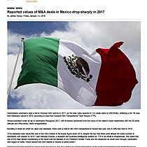 ReportedvaluesofM&AdealsinMexicodropsharplyin2017